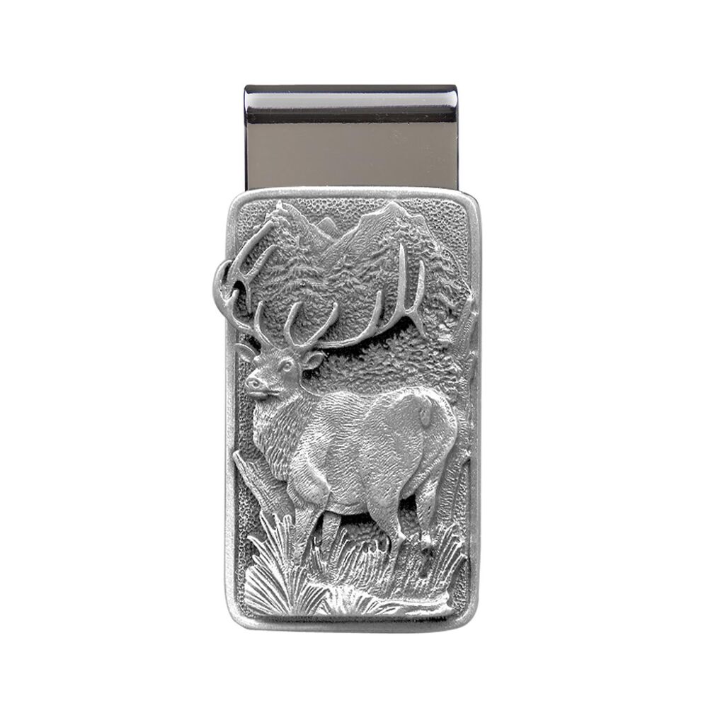 3923 Elk Money Clip | Durable Money Holder | Intricately Crafted Metal